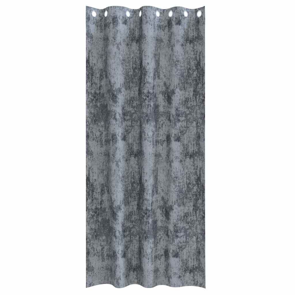 Baršunaste zavjese 2 pcs Srebrno Siva 245 x 140 cm Baršun