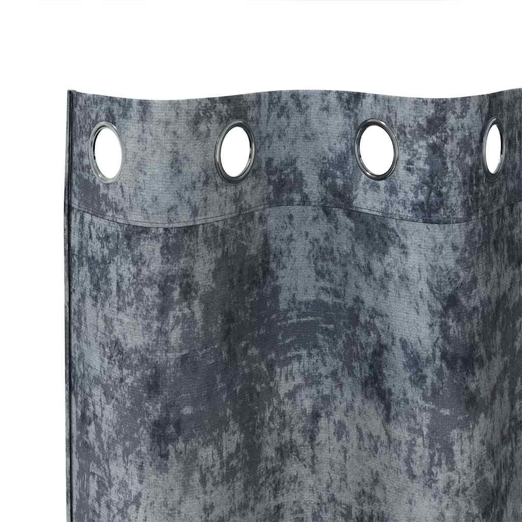 Baršunaste zavjese 2 pcs Srebrno Siva 260 x 140 cm Baršun