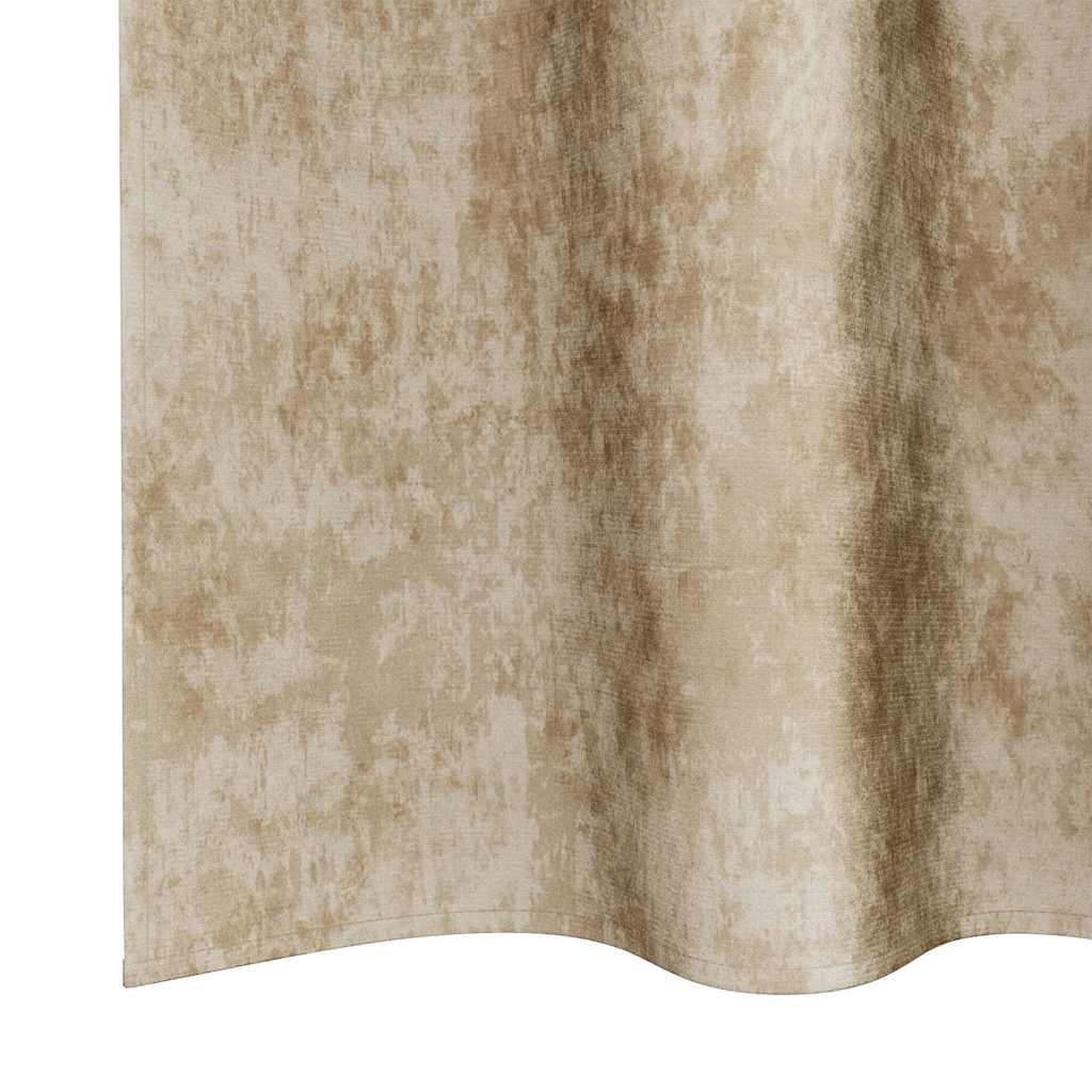 Baršunaste zavjese sa zavjesama 2 pcs Krema 245 x 140 cm Baršun