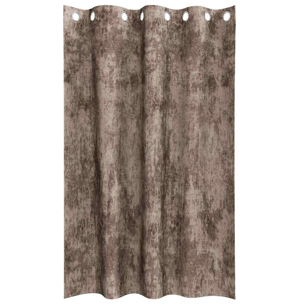 Baršunaste zavjese 2 pcs Boja cappuccina 175 x 140 cm Baršun