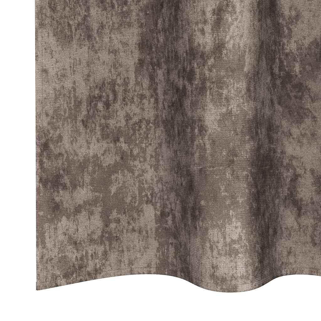 Baršunaste zavjese 2 pcs Boja cappuccina 260 x 140 cm Baršun