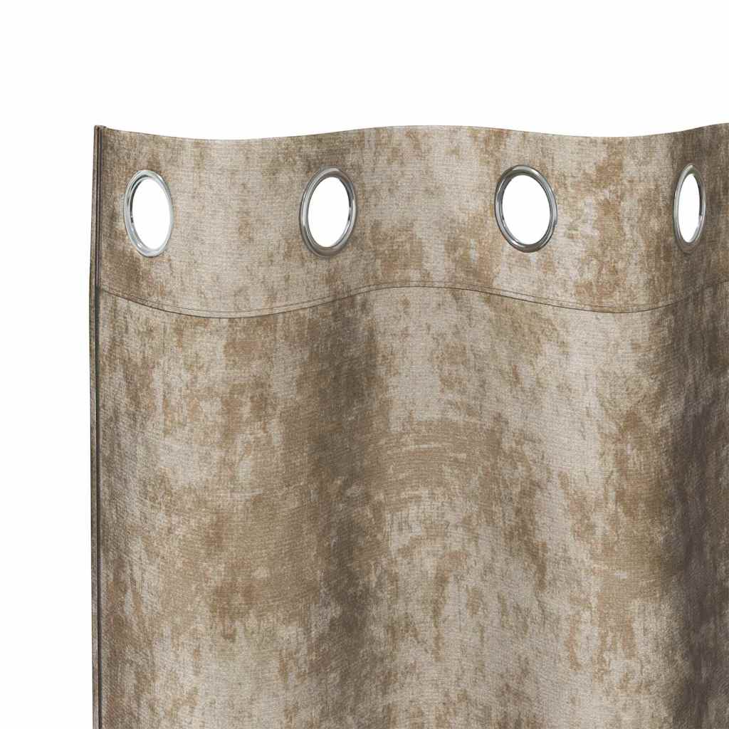 Baršunaste zavjese 2 pcs Šampanjca 245 x 140 cm Baršun