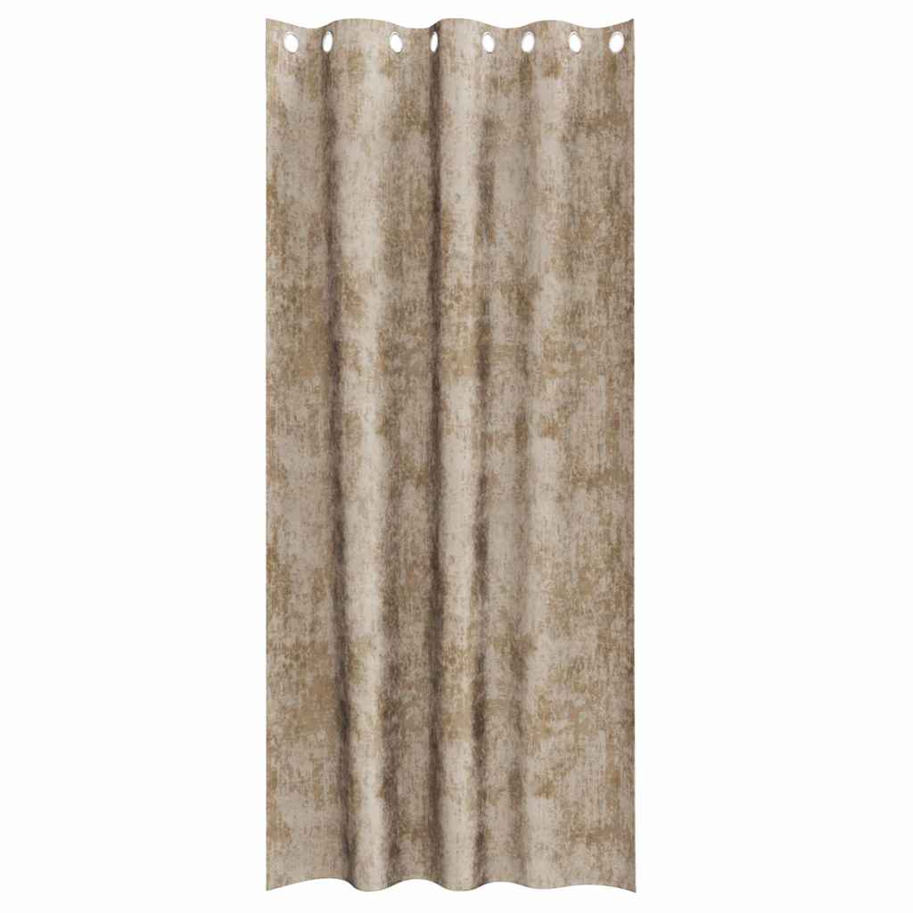 Baršunaste zavjese 2 pcs Šampanjca 245 x 140 cm Baršun