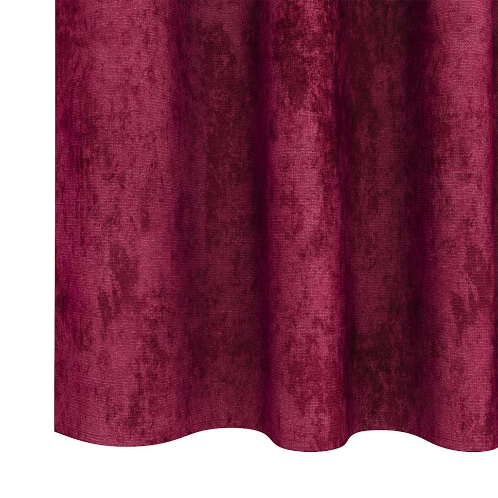 Baršunaste zavjese 2 pcs boja crnog vina 245 x 140 cm Baršun