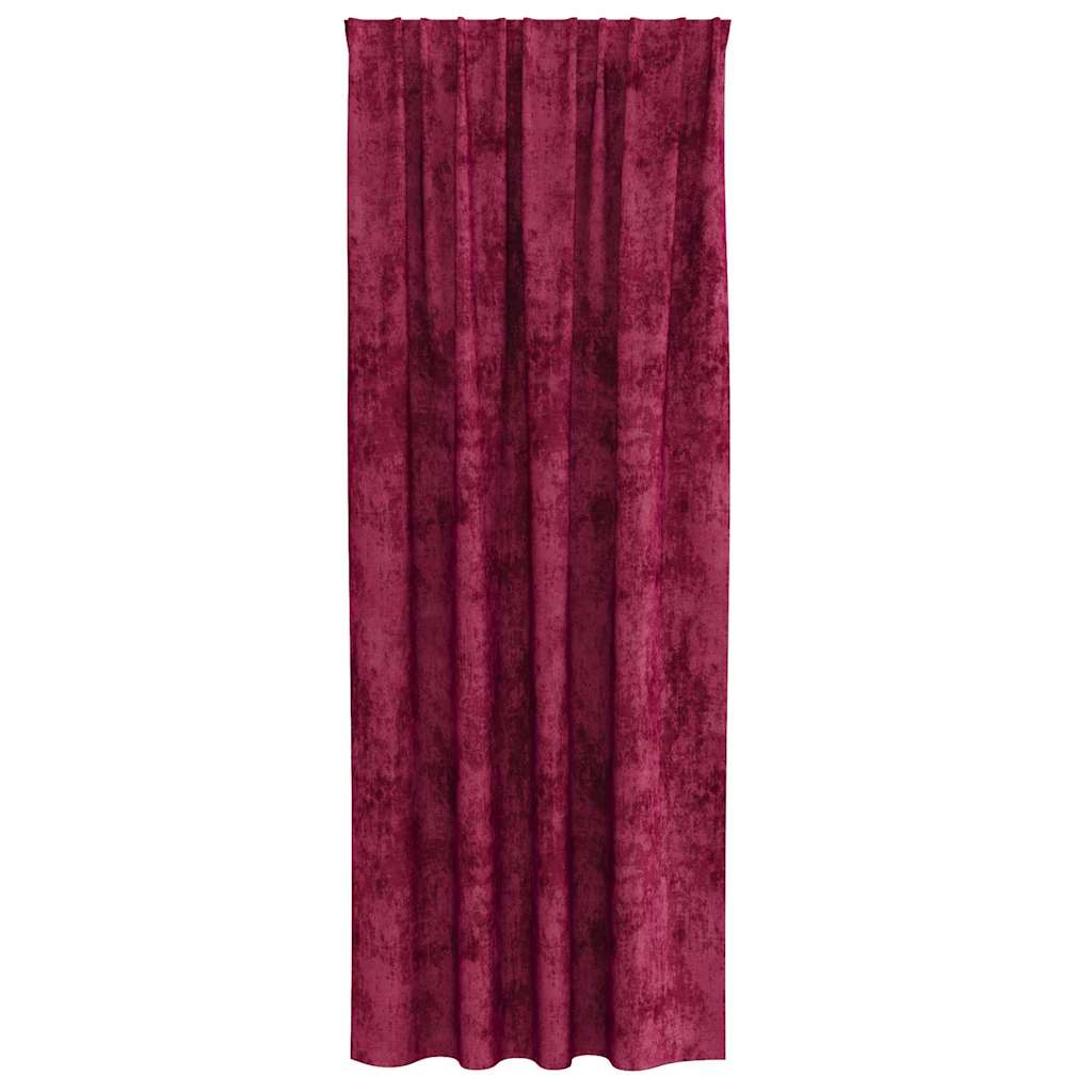 Baršunaste zavjese 2 pcs boja crnog vina 245 x 140 cm Baršun