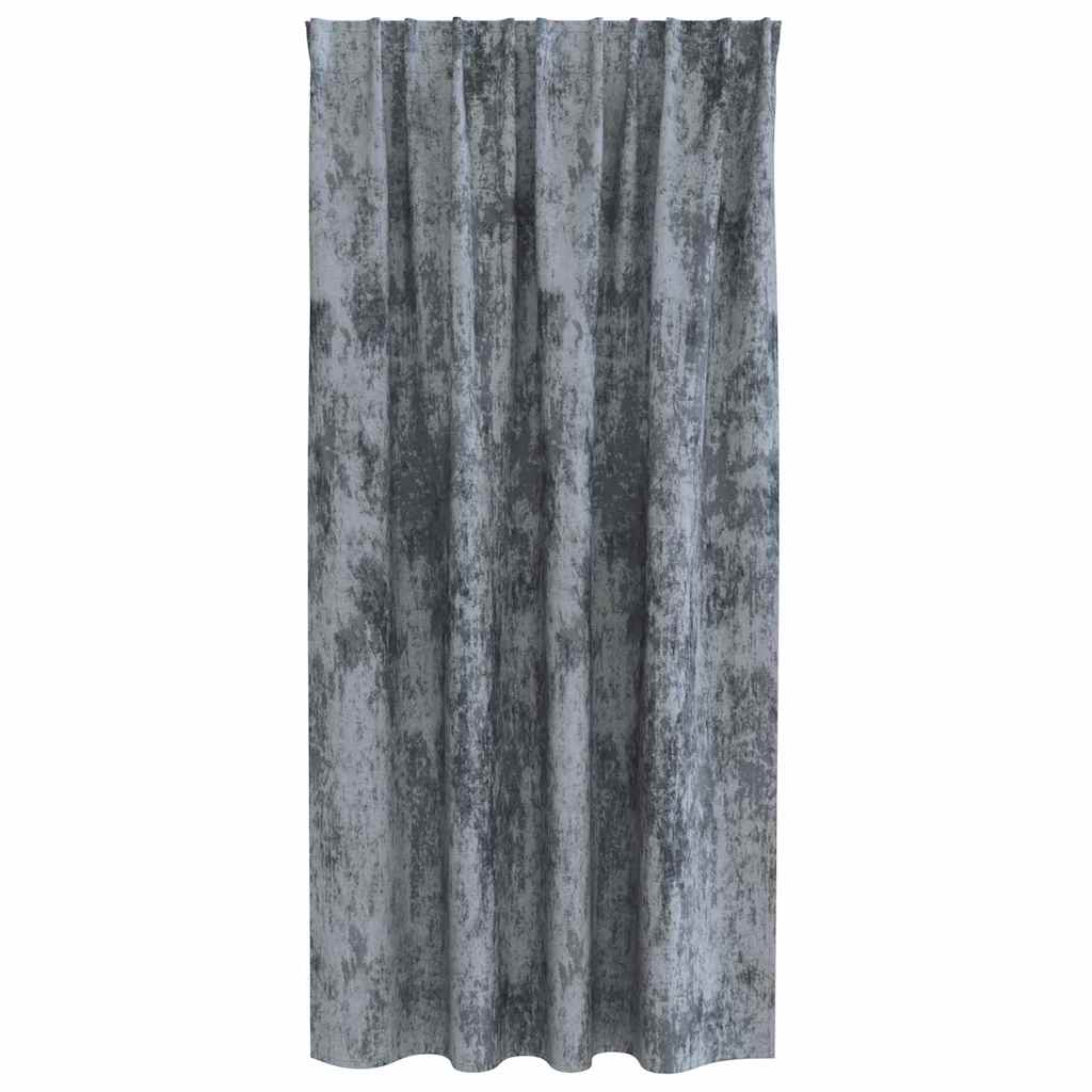 Baršunaste zavjese 2 pcs Srebrno Siva 175 x 140 cm Baršun