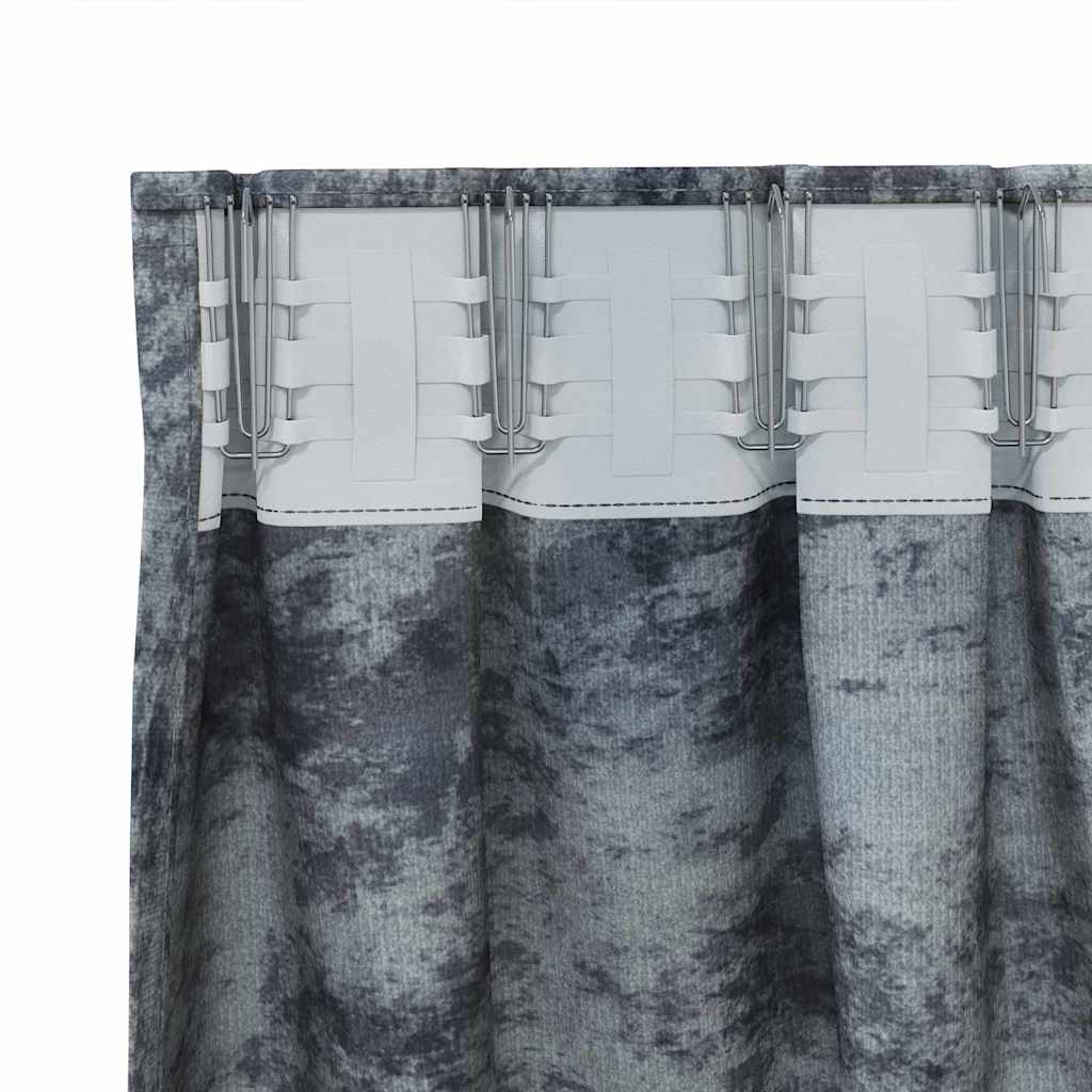 Baršunaste zavjese 2 pcs Srebrno Siva 260 x 140 cm Baršun