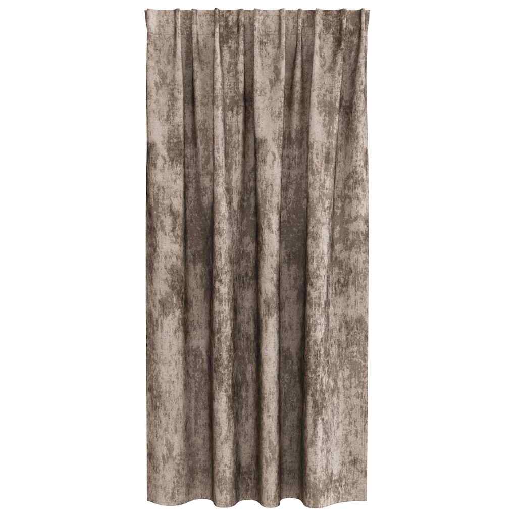 Baršunaste zavjese 2 pcs Boja cappuccina 175 x 140 cm Baršun