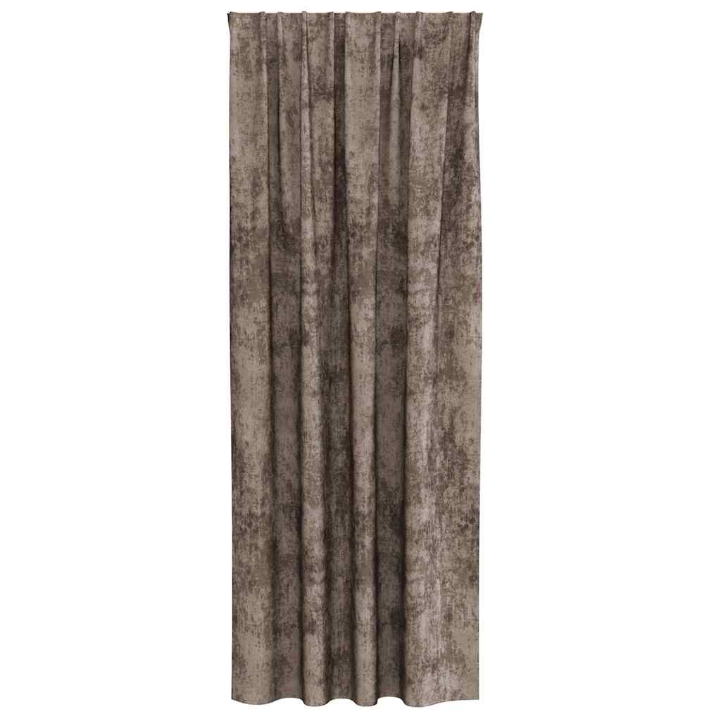 Baršunaste zavjese 2 pcs Boja cappuccina 225 x 140 cm Baršun