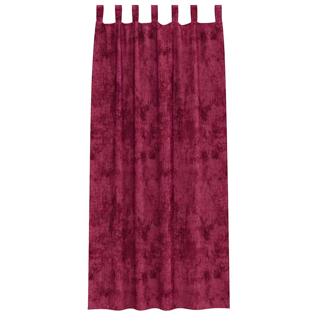 Baršunaste zavjese 2 pcs boja crnog vina 225 x 140 cm Baršun