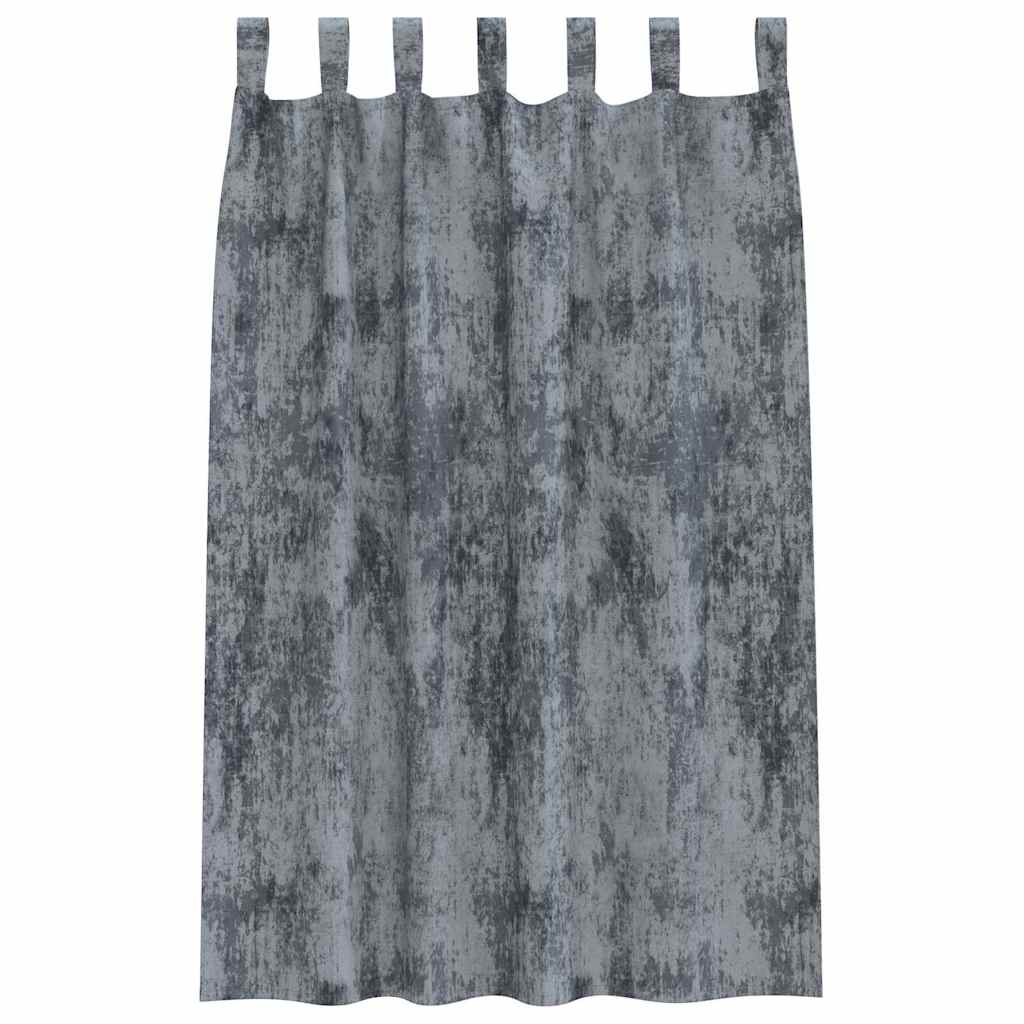 Baršunaste zavjese 2 pcs Srebrno Siva 175 x 140 cm Baršun