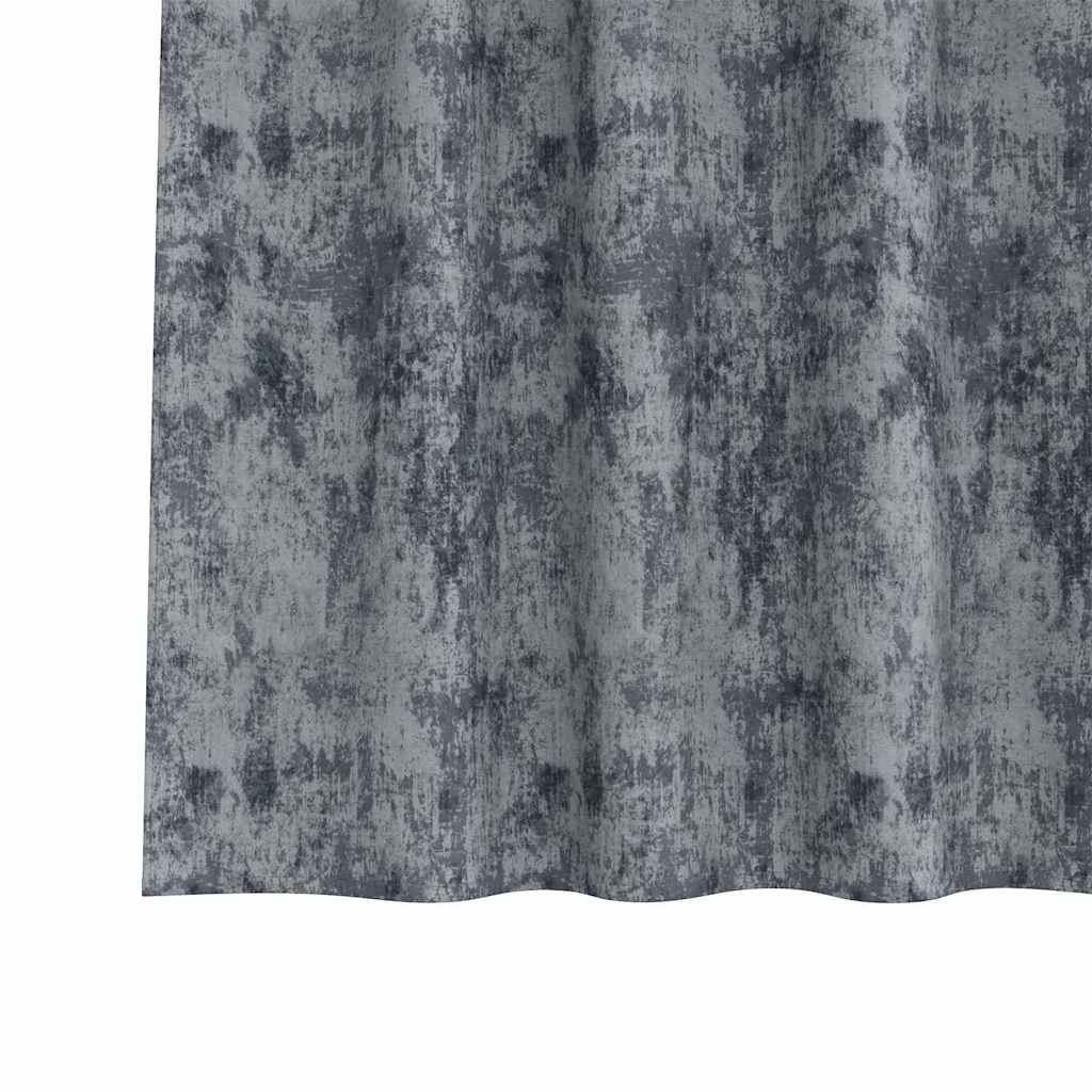 Baršunaste zavjese 2 pcs Srebrno Siva 245 x 140 cm Baršun