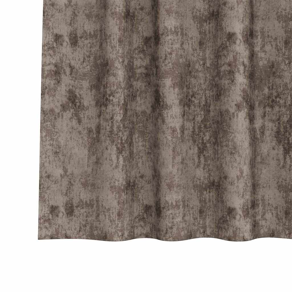 Baršunaste zavjese 2 pcs Boja cappuccina 175 x 140 cm Baršun