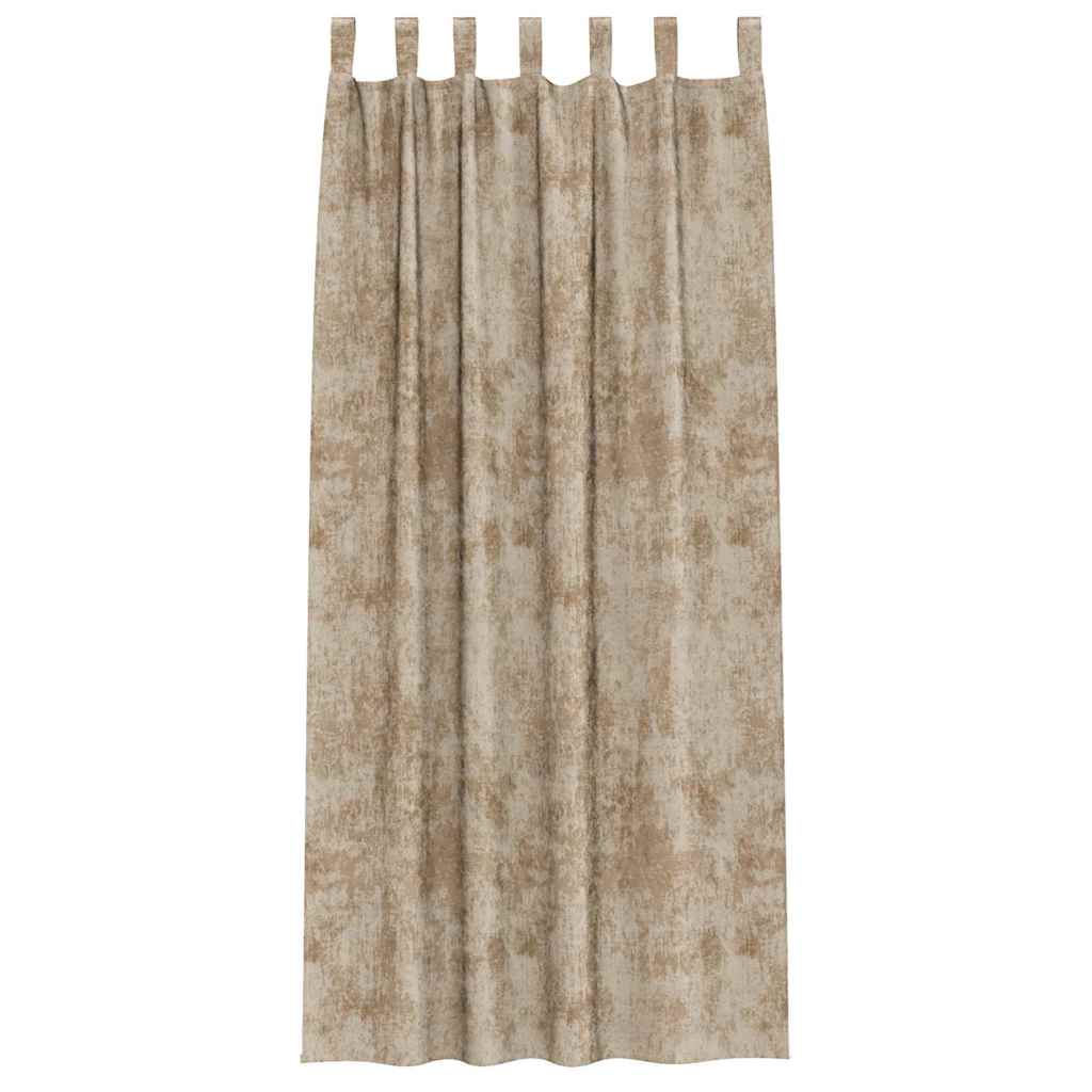 Baršunaste zavjese 2 pcs Šampanjca 225 x 140 cm Baršun