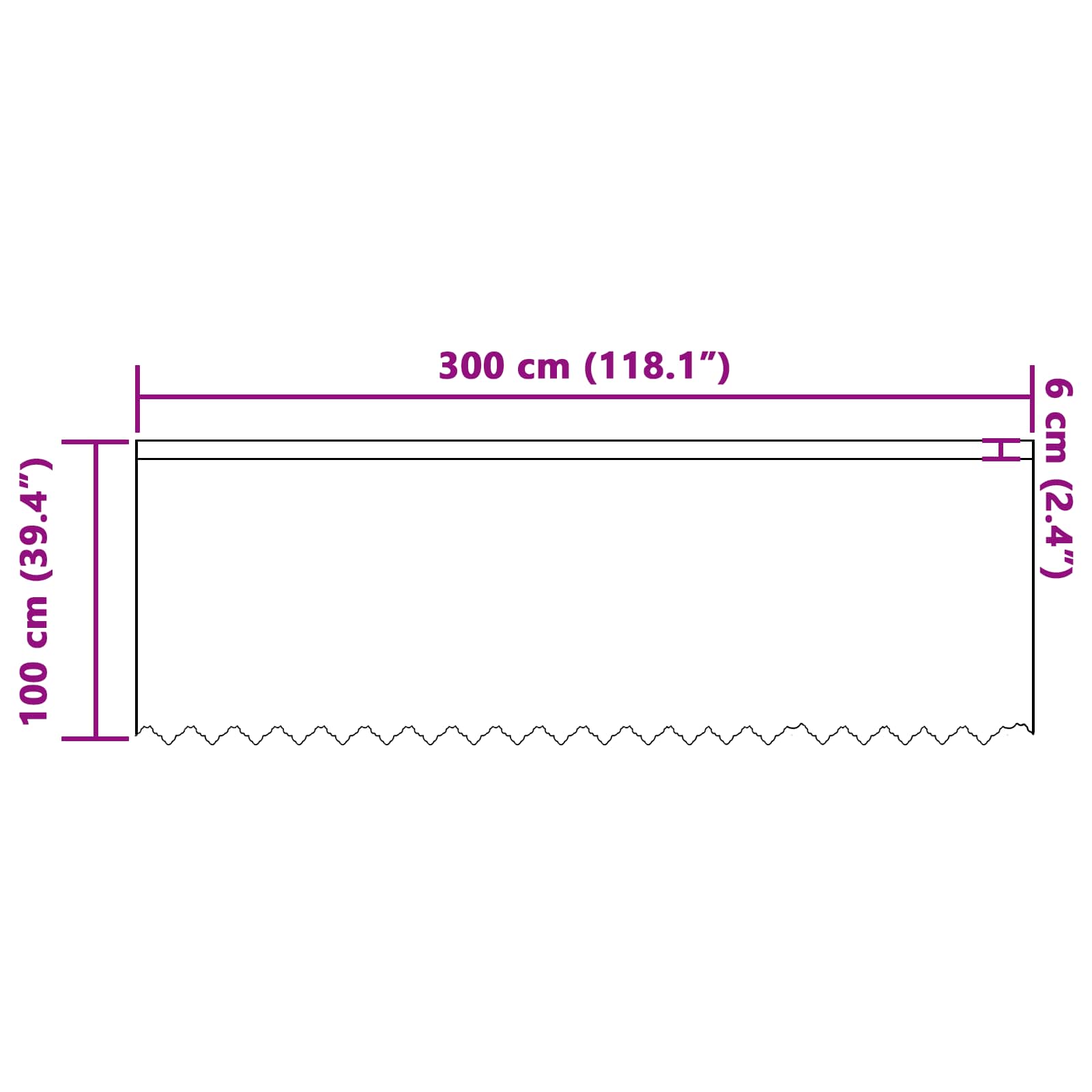 Čipkasta zavjesa sa zavjesama Bijelo 100 x 300 cm Poliester