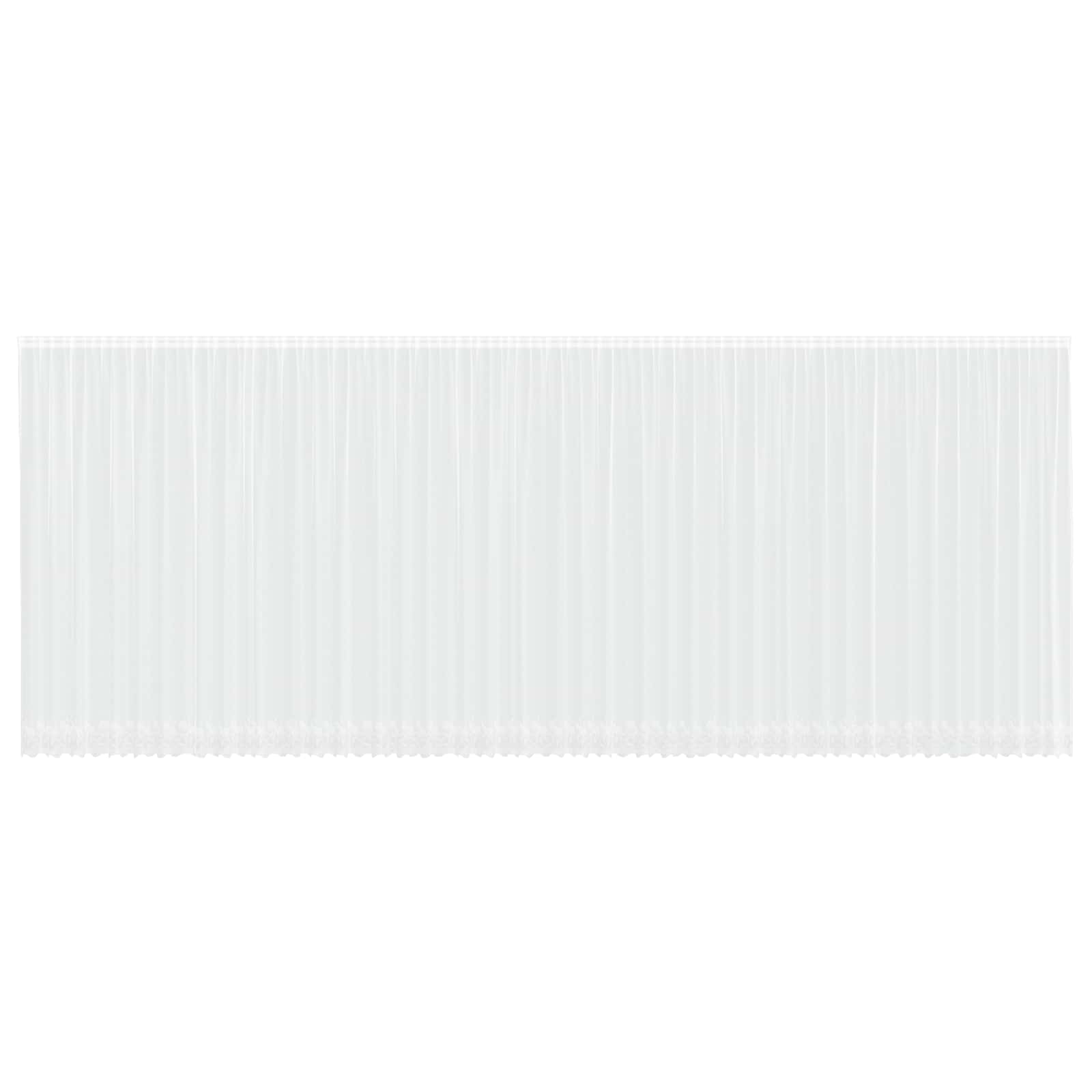 Čipkasta zavjesa sa zavjesama Bijelo 1200 x 300 cm Poliester