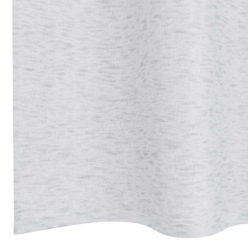 Voile zavjesa 2 pcs Svijetlo siva 225 x 140 cm Poliester