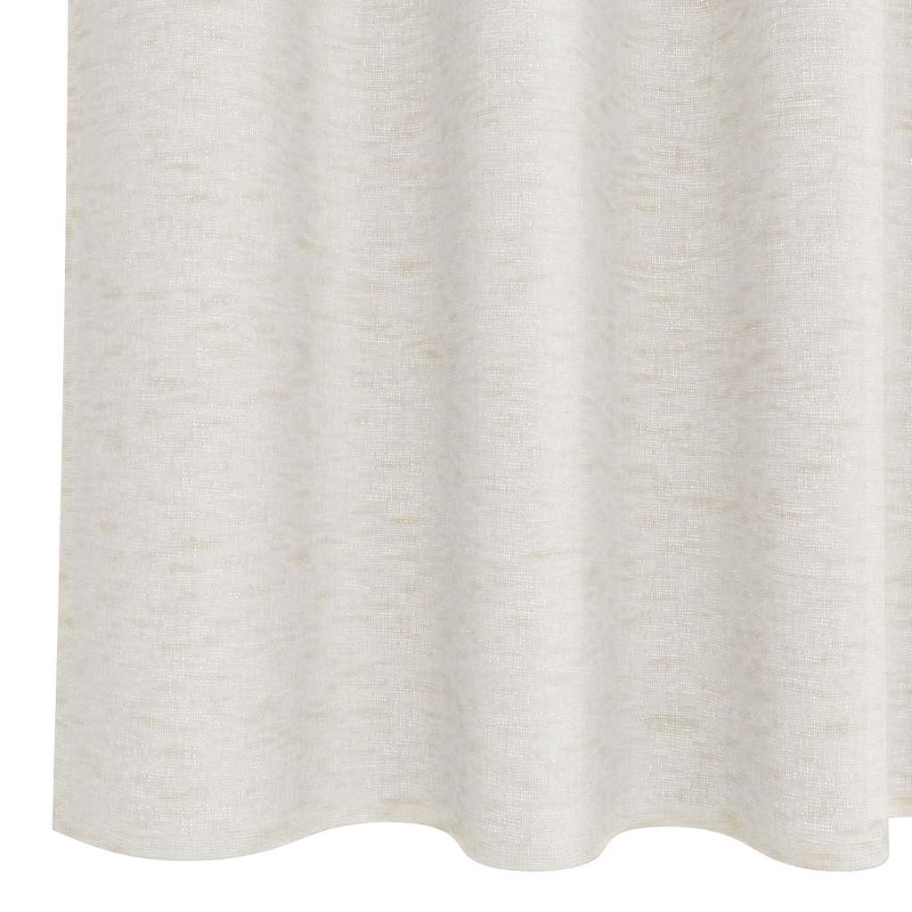 Voile zavjesa sa zavjesama 2 pcs Krema 245 x 140 cm Poliester