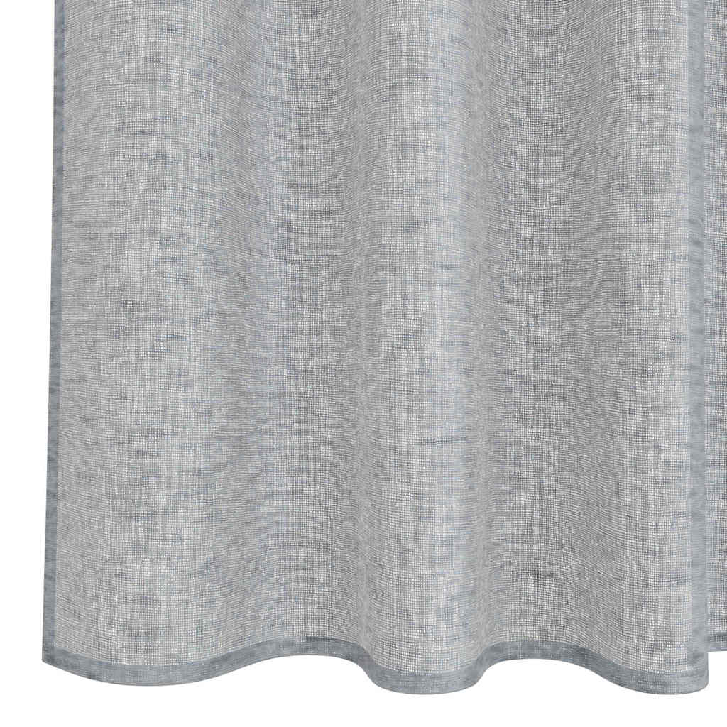 Voile zavjesa 2 pcs Tamno siva 225 x 140 cm Poliester