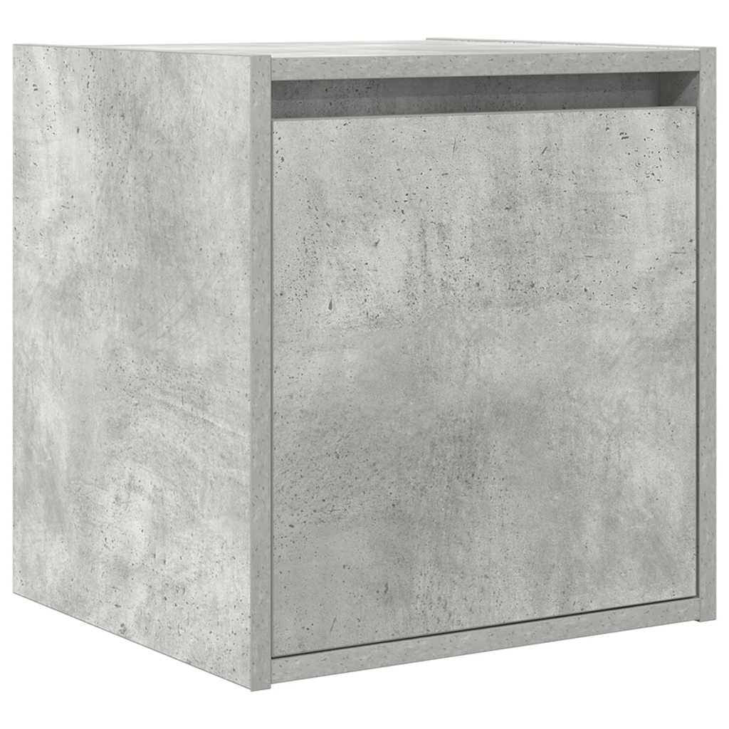 Zidni noćni ormarići 2 kom siva betona 38x34x40 cm