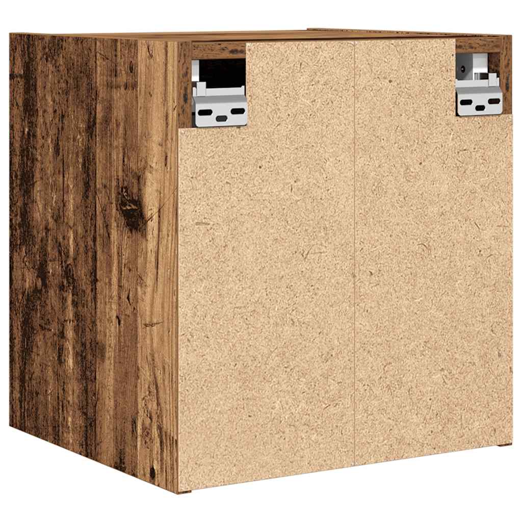 Zidni noćni ormarići 2 kom boja staro drvo 38x34x40 cm