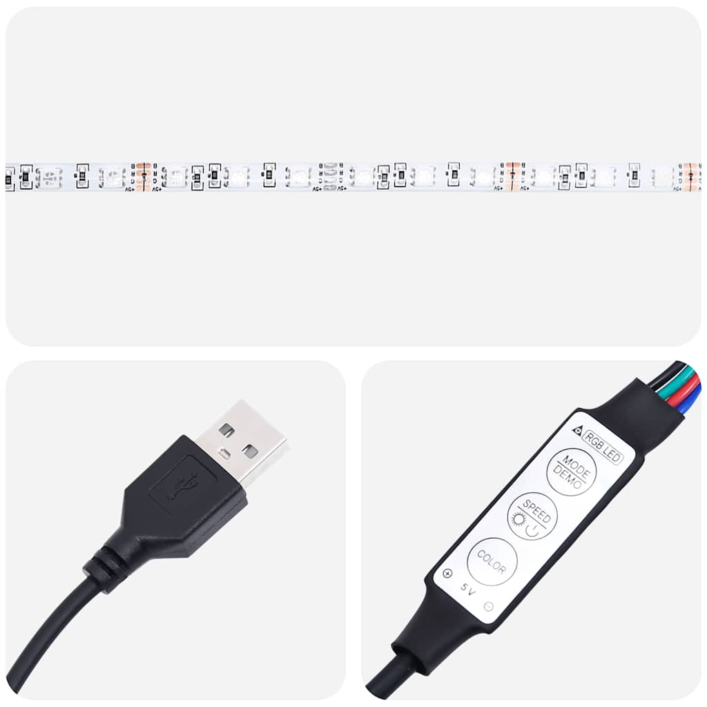 Noćni ormarić s LED svjetlima siva boja betona 38x34x50 cm