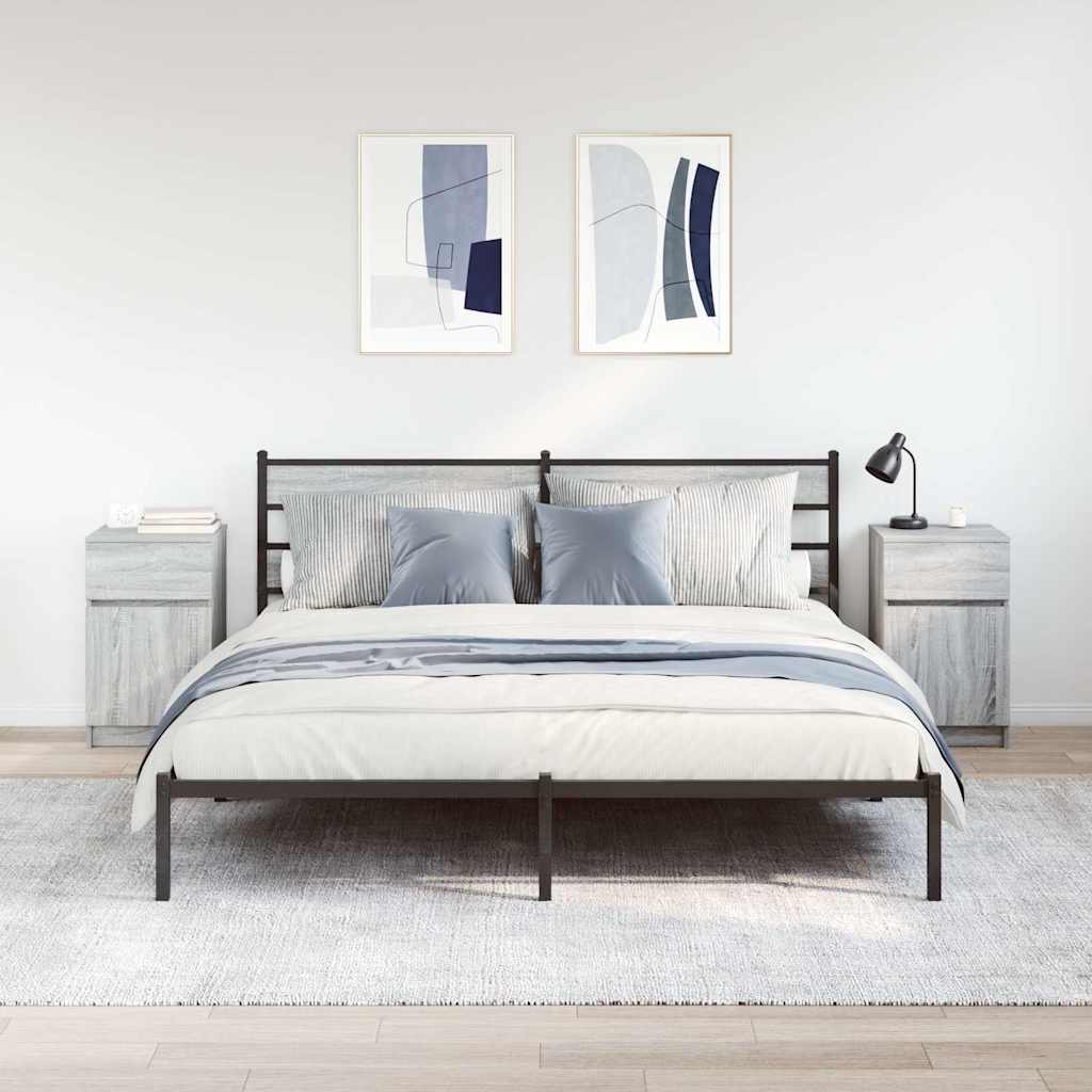 Noćni ormarići 2 kom boja hrasta 39x35x65 cm konstruirano drvo