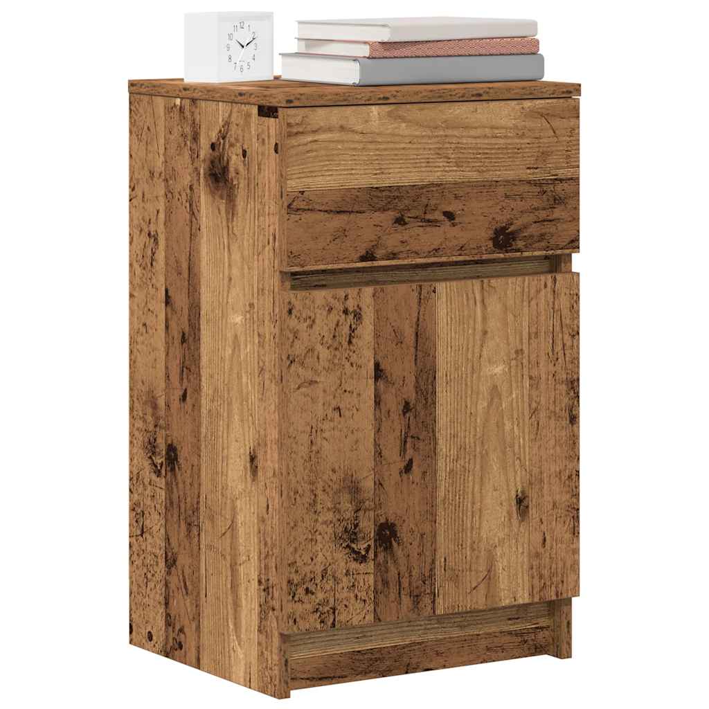 Noćni ormarići 2 kom staro drvo 39x35x65 cm konstruirano drvo