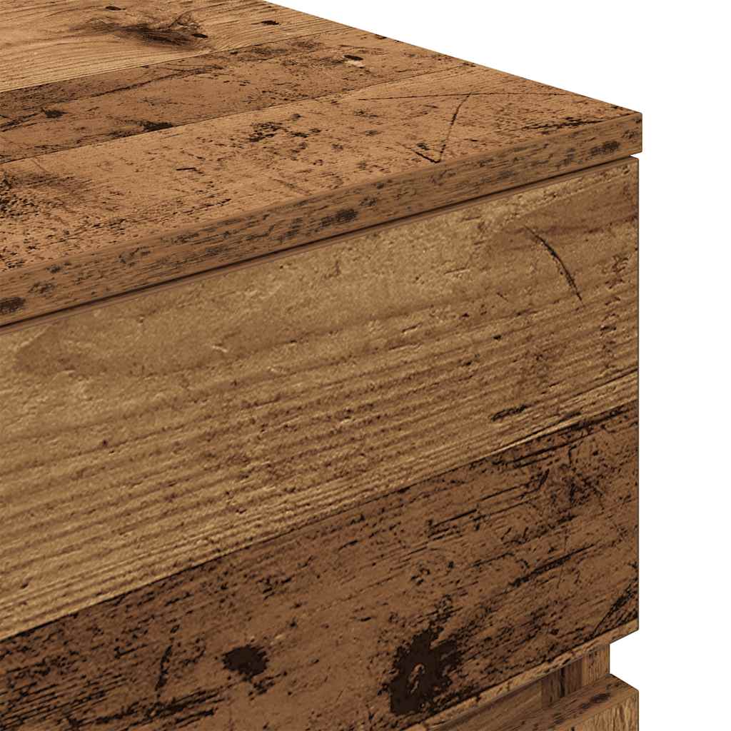 Noćni ormarići 2 kom staro drvo 39x35x65 cm konstruirano drvo
