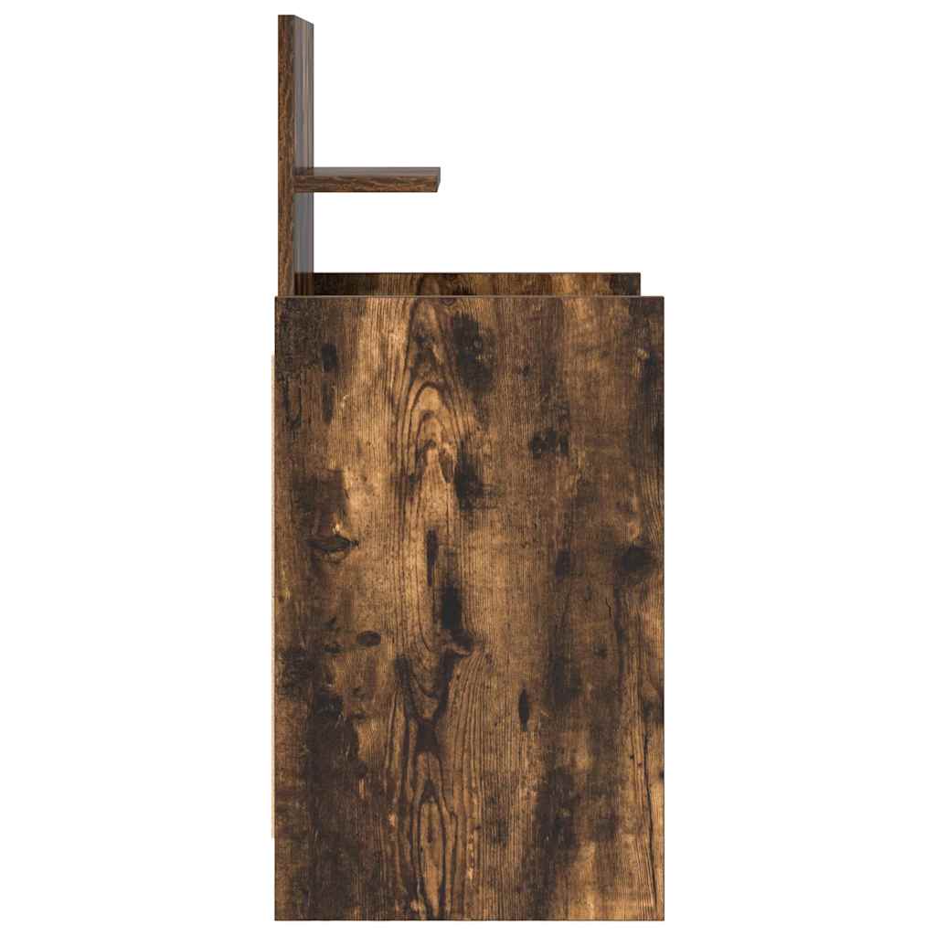 Noćni ormarići s 2 ladice 2 kom dimljeni hrast 38x34x80 cm