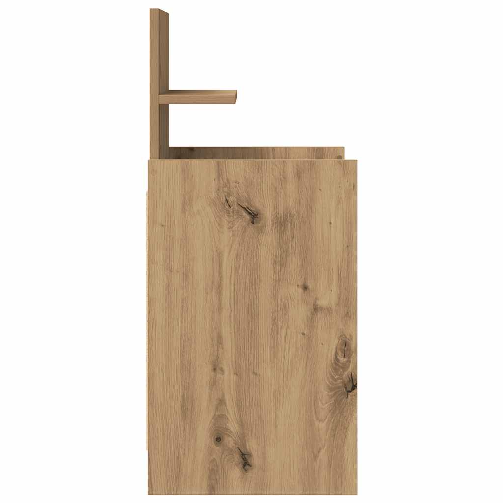 Noćni ormarić s 2 ladice artisan hrast 38x34x80 cm