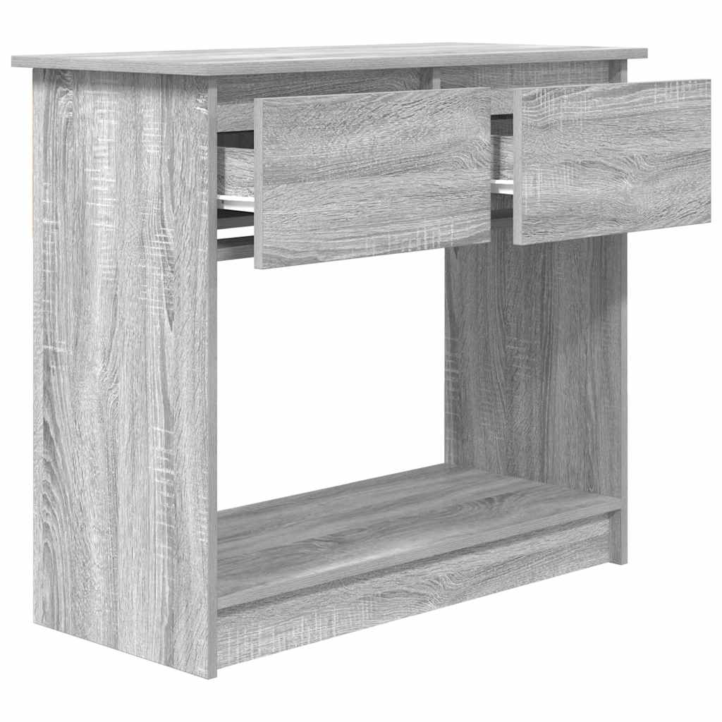 Konzolni stol s ladicama sivi Sonoma 85,5x38,5x74,5 cm
