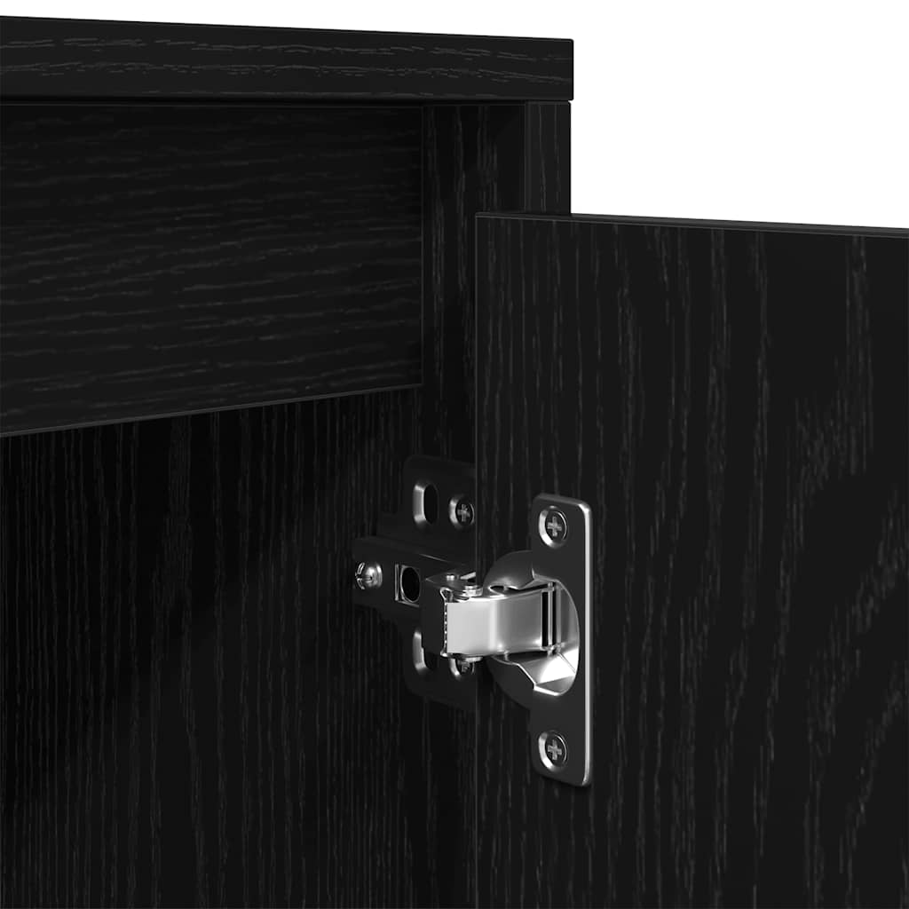 TV ormarić s LED svjetlima crni 100x41x50 cm
