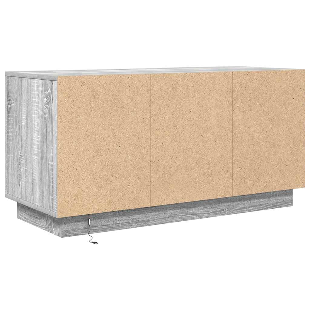 TV ormarić s LED svjetlima boja hrasta sonome 100x41x50 cm