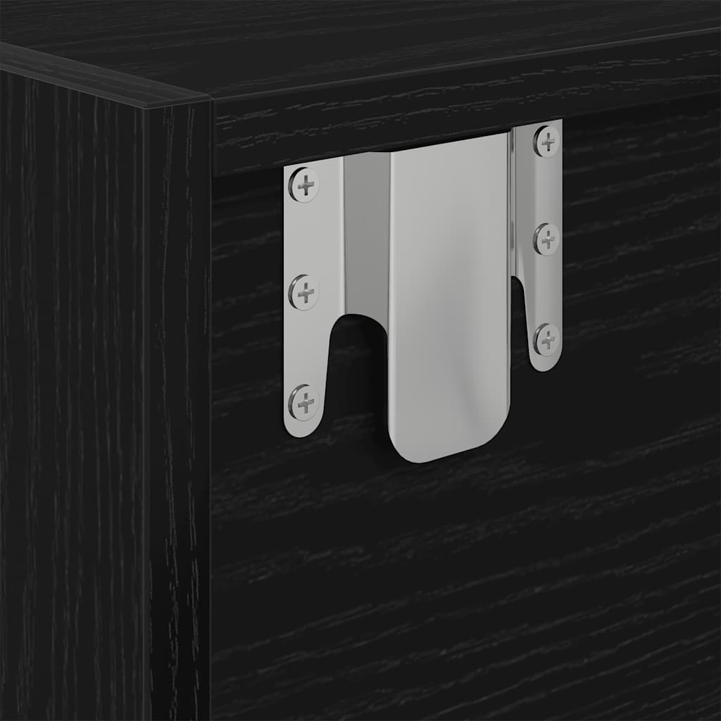 TV ormarići 2 kom crni hrast 60x31x25,5 cm konstruiranog drva