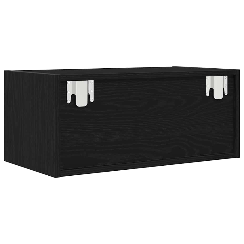 TV ormarići 2 kom crni hrast 60x31x25,5 cm konstruiranog drva