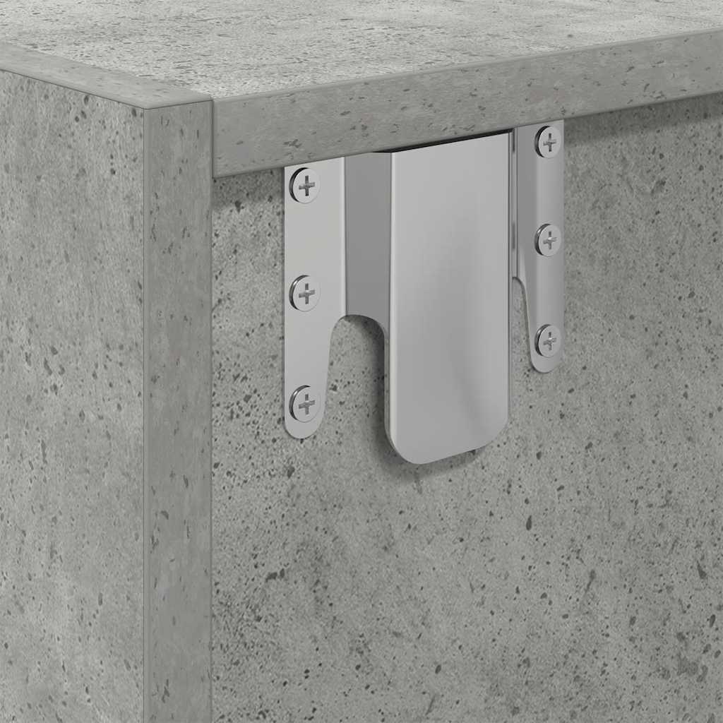 TV ormarići 2 kom boja betona 60x31x25,5 cm konstruirano drvo