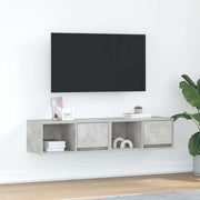 TV ormarići 2 kom boja betona 60x31x25,5 cm konstruirano drvo