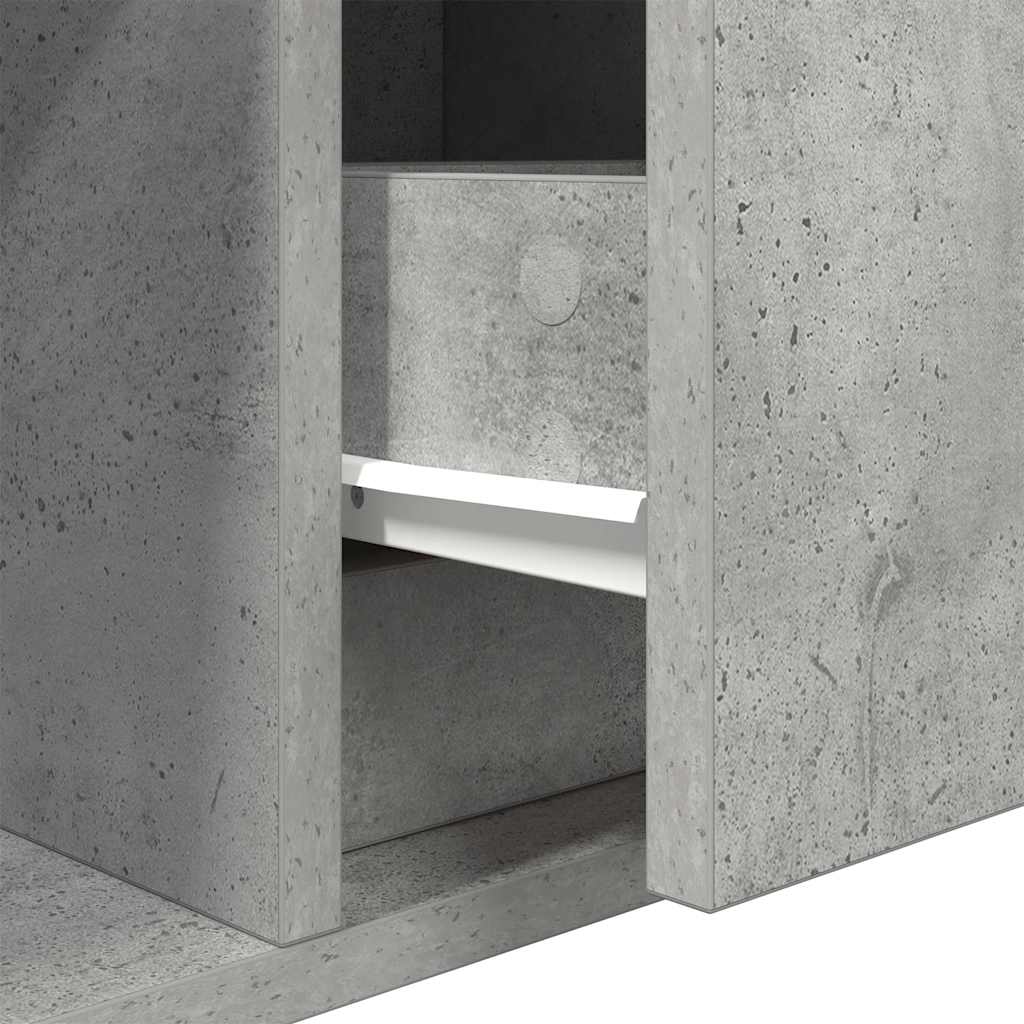 TV ormarići 2 kom boja betona 80x31x25,5 cm konstruirano drvo