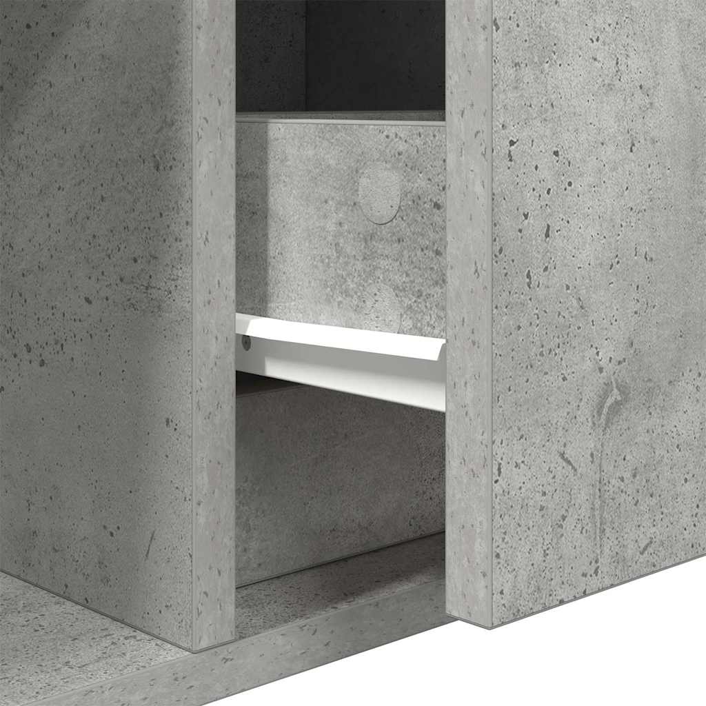 TV ormarić boja betona 100x31x25,5 cm od konstruiranog drva