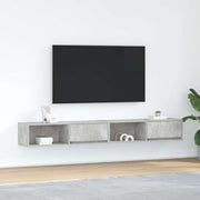 TV ormarići 2 kom boja betona 100x31x25,5 cm konstruirano drvo