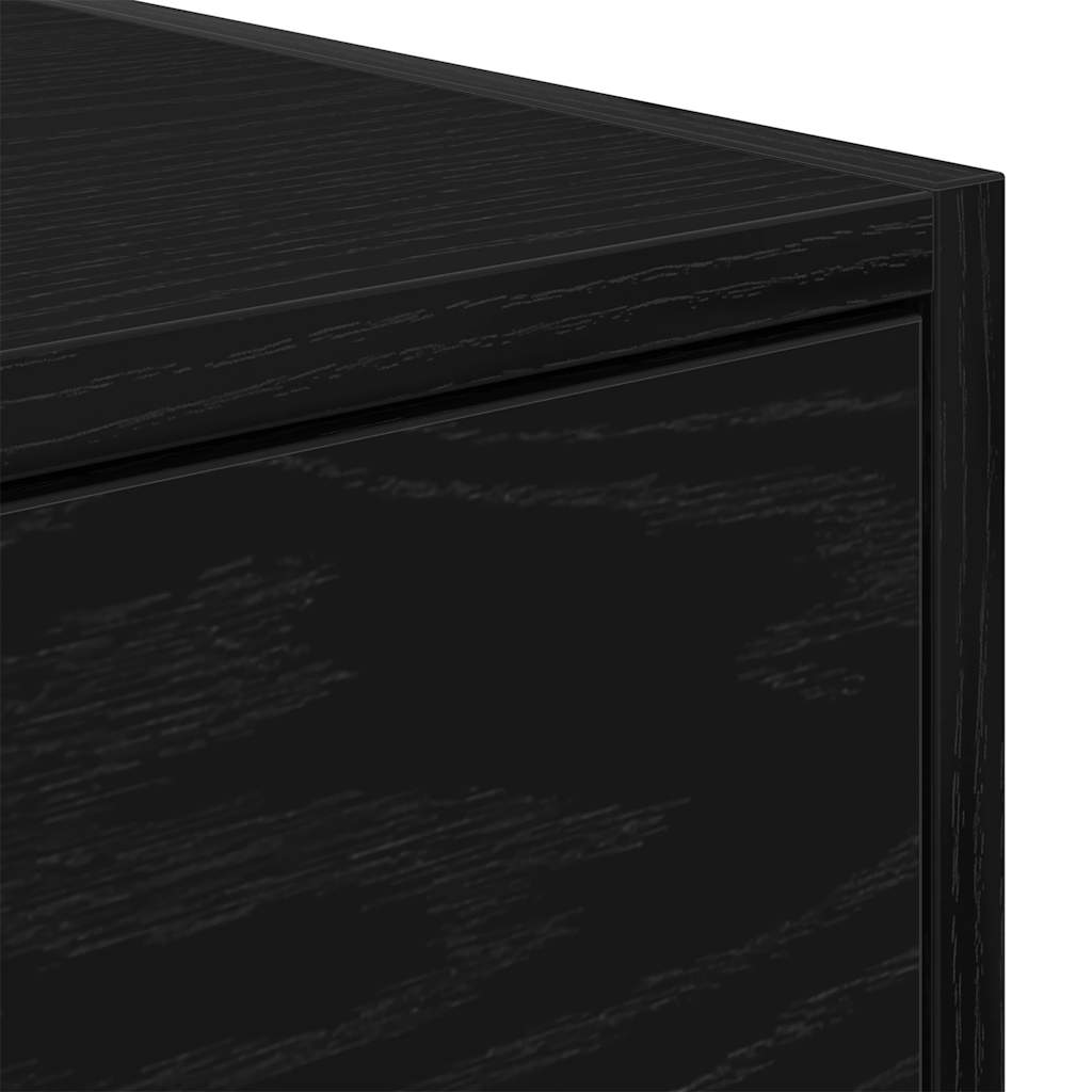 TV ormarići 2 kom crni hrast 60x31x25,5 cm konstruiranog drva