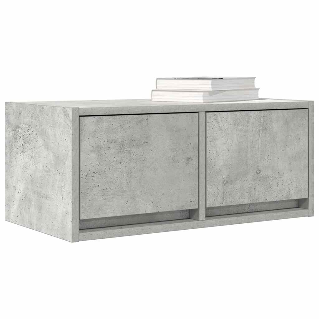 TV ormarići 2 kom boja betona 60x31x25,5 cm konstruirano drvo