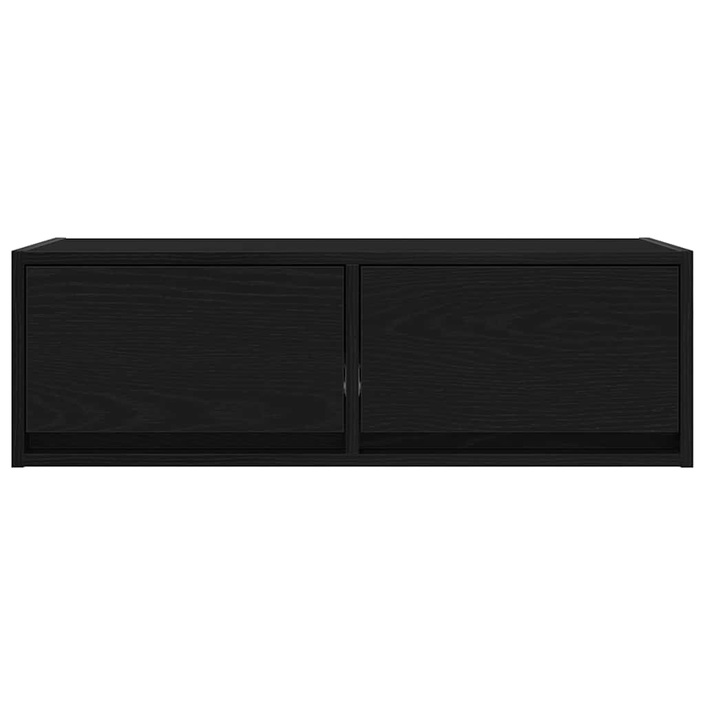 TV ormarići 2 kom crni hrast 80x31x25,5 cm konstruiranog drva