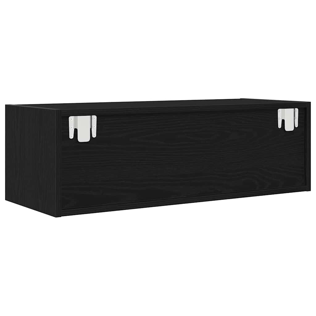 TV ormarići 2 kom crni hrast 80x31x25,5 cm konstruiranog drva