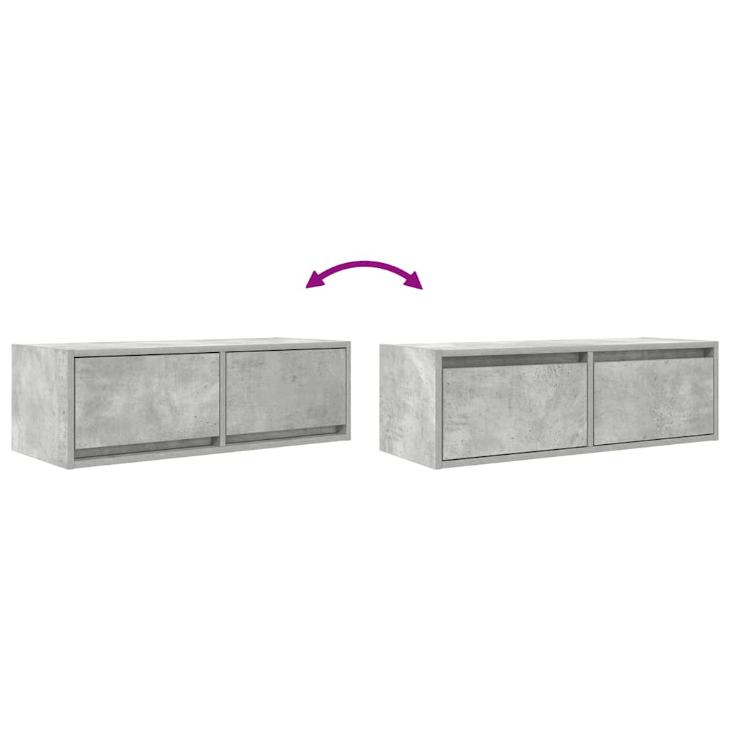 TV ormarići 2 kom boja betona 80x31x25,5 cm konstruirano drvo