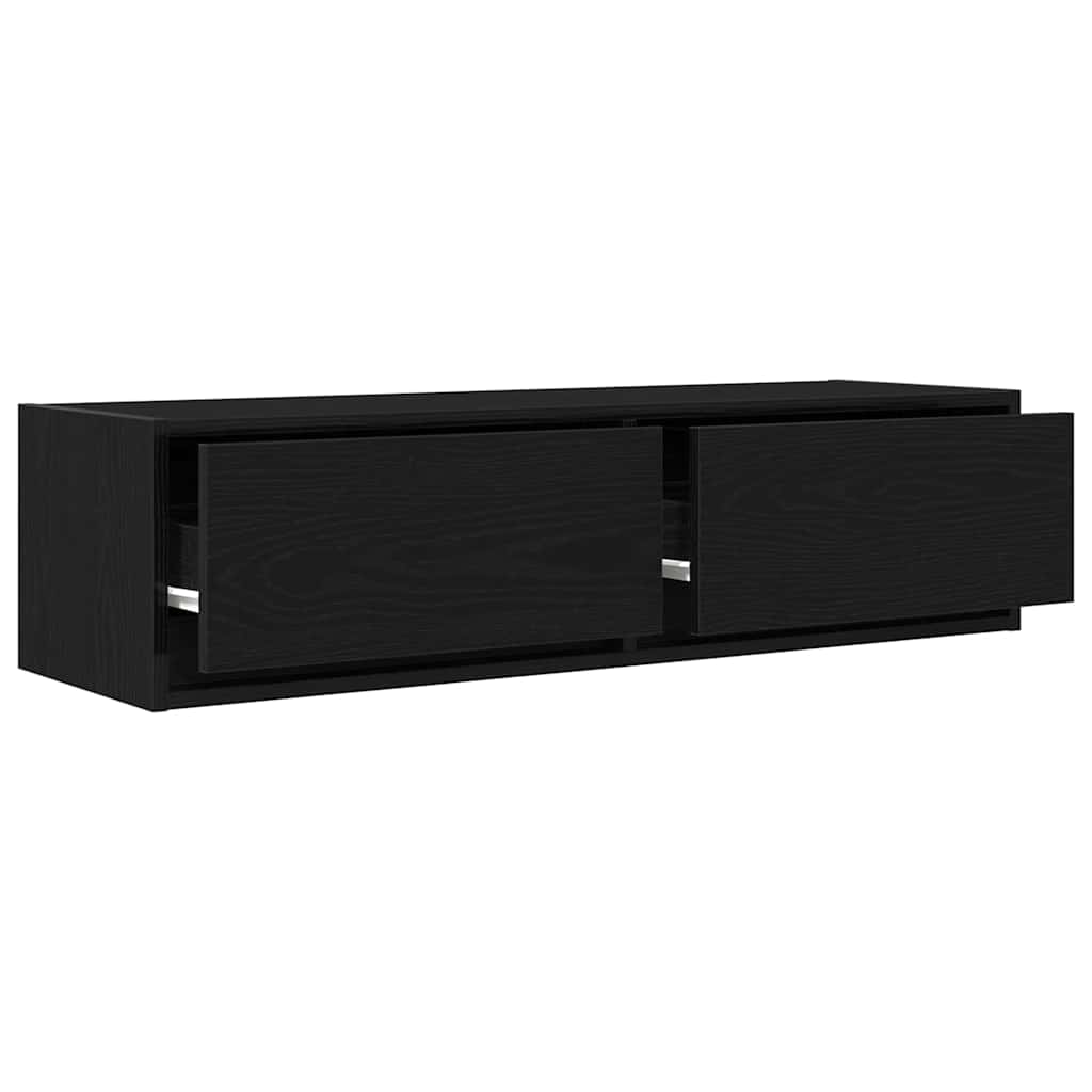 TV ormar Zidne Crni hrast 100 x 31 x 25,5 cm Konstruirano drvo