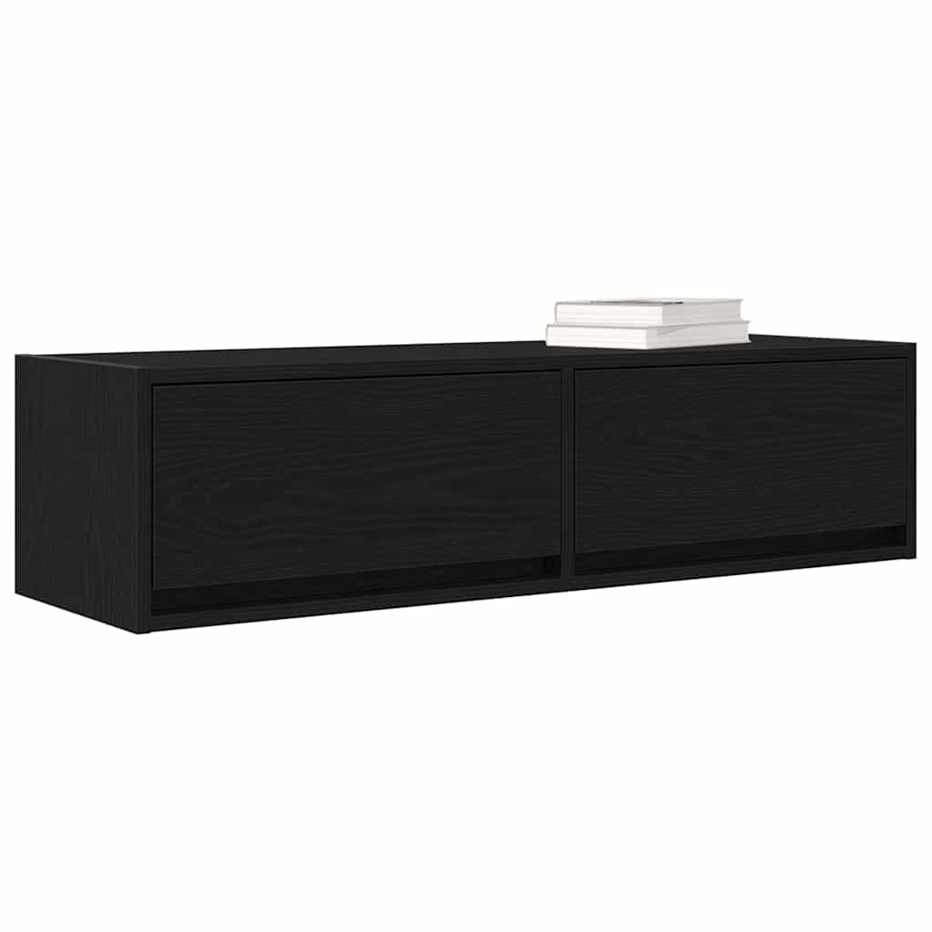 TV ormar Zidne Crni hrast 100 x 31 x 25,5 cm Konstruirano drvo