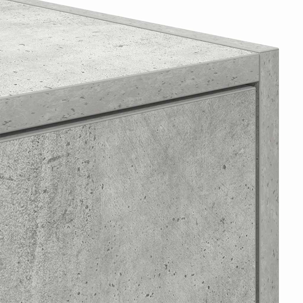 TV ormar Zidne Beton siva 100 x 31 x 25,5 cm Konstruirano drvo