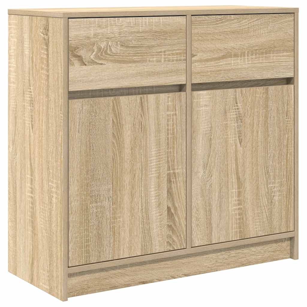Komoda s ladicama hrasta sonome 80x34x76 cm konstruirano drvo